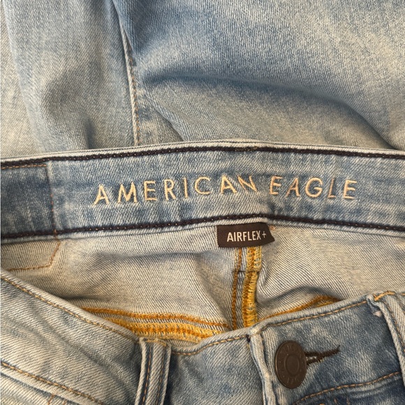 American Eagle Athletic Fit Jeans Men’s 28x32 Light Wash Airflex+ Stretch - Picture 5 of 7